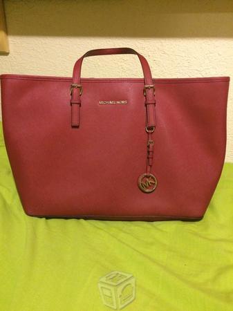 Bolsa Michael Kors, tote grande, roja