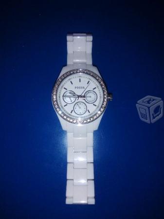 Reloj marca Fossil blanco ORIGINAL