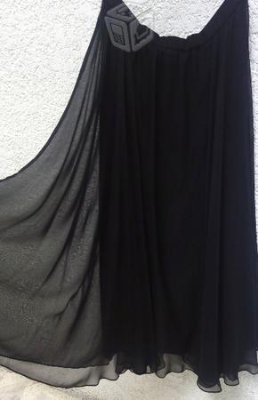 Falda larga negra talla 9 para fiesta