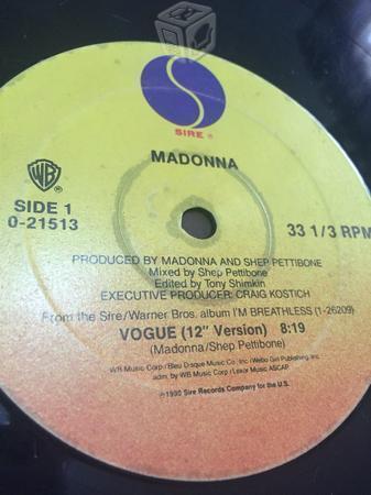 Disco Madonna remix Vogue acetato