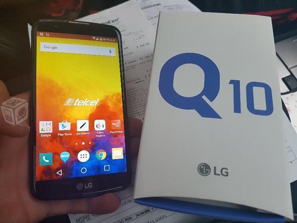 LG Q10 AZUL CAJA FACTURA LIBRE DE COMPAÑIA t V/C