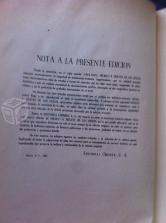 Enciclop Mexico Atrave de los Siglos 5 tomos 1956