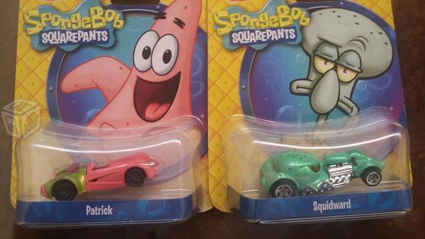 Coleccion Hot wheels de Bob esponja