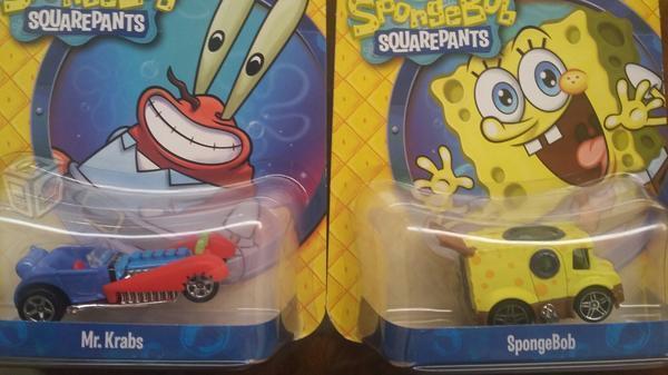 Coleccion Hot wheels de Bob esponja