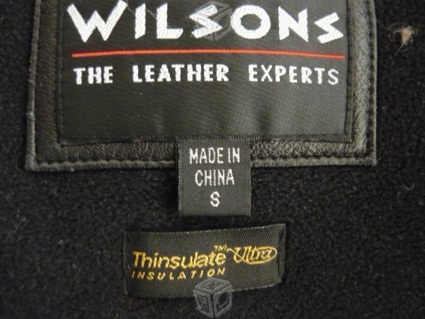 Chamarra de piel finisima marca wilson leather