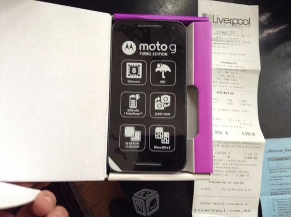 Nuevo Motorola G Turbo 16gb 32gb memoria externa