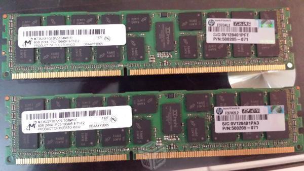 Paq. 2 Unidades Memoria Ram DDR3 para Servidor 8Gb