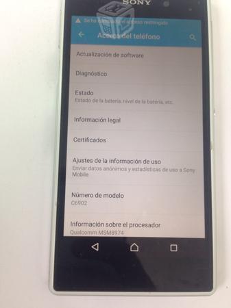 Xperia z1 blanco liberado