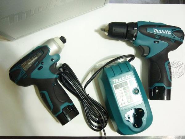 Kit Con Taladro Y Atornillador De Impacto Makita