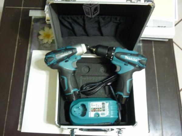 Kit Con Taladro Y Atornillador De Impacto Makita