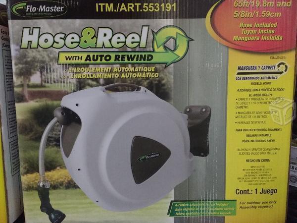 Manguera con enrollado automático