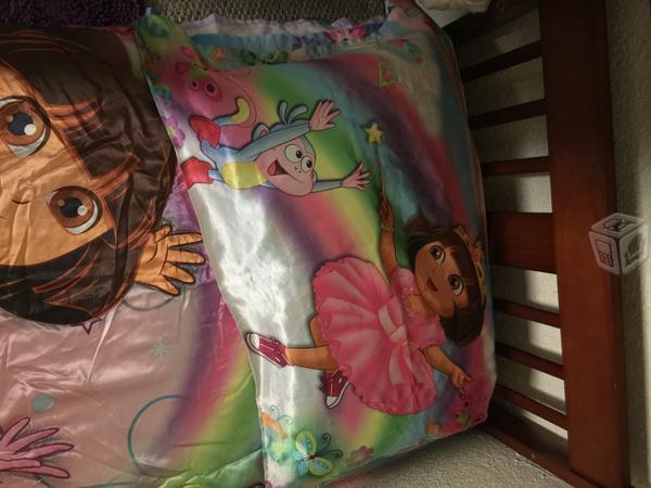Edredon para cama toddler Dora