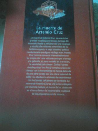 La muerte de Artemio Cruz. Carlos Fuentes