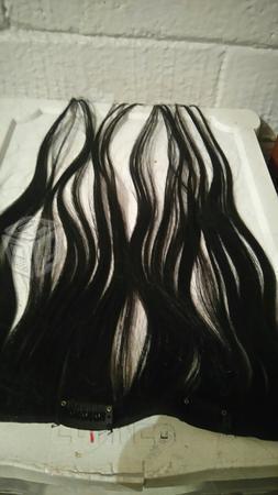 Lindas cortinas de cabello natural