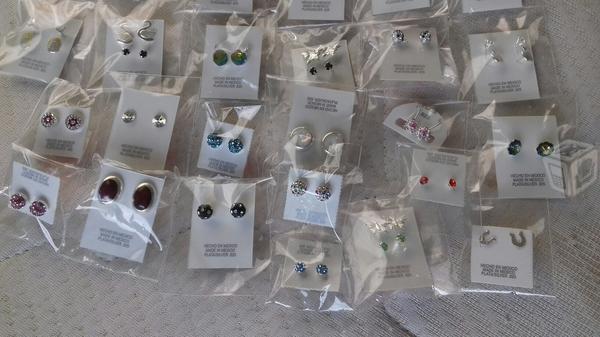 Aretes de plata .925