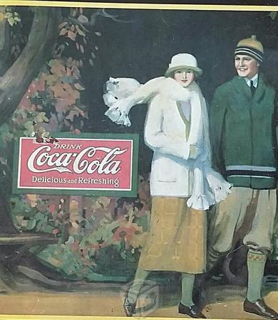 Charola de servicio de Coca Cola