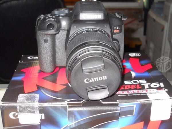Camara Canon Eos T6i 24mp, Lcd 3, Full Hd, 24p