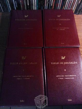 Hermosa Biblia de Jerusalén 4 tomos de colección