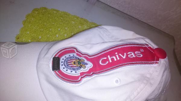 Gorra CHIVAS, Blanco Con Rojo, Mar299