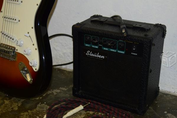 Guitarra electrica con Amplificador