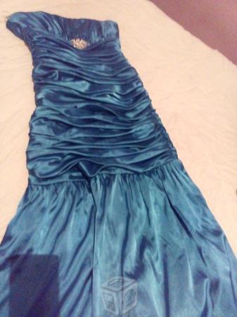 Vestido azul talla grande
