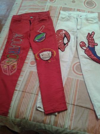 Pantalones t-6 y chamarra de mezclilla t-10