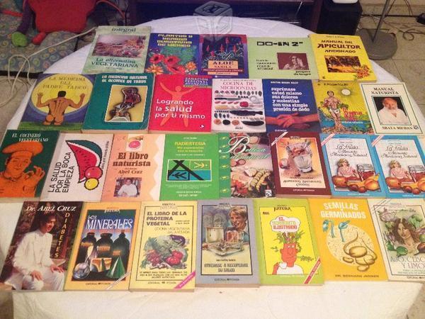 Libros de comida y medicina naturistas