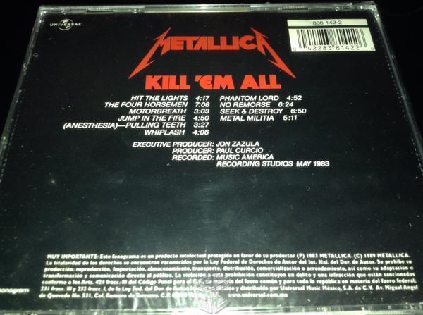Metallica Kill em all cd original