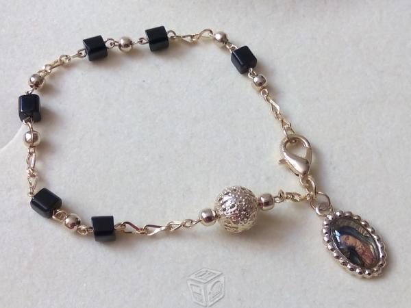 Pulsera de la virgen de gpe negra