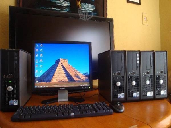 5 computadoras doble nucleo para cyber completitas
