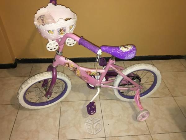 Bicicleta rodada 16 princesas con carruaje