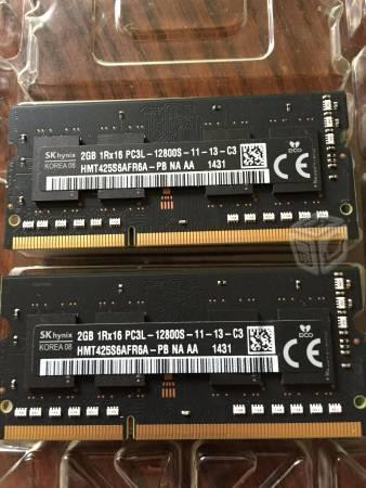 Memoria RAM para portátiles 2x2GBs