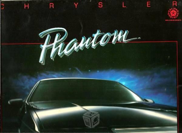 Publicidad antigua de Chrysler Phantom (80's)