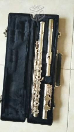 Flauta transversal profesional con orificios