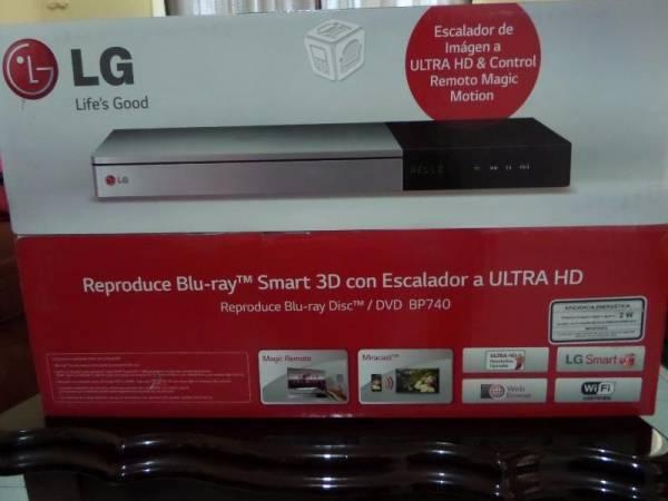 Dvd lg bluray smart-3d-4k-magic control nuevo