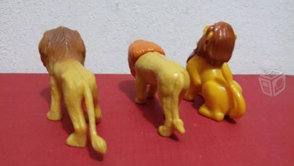 Leones miniatura 3 figuras