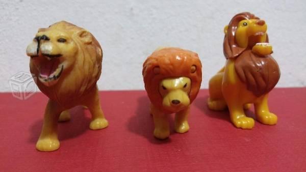 Leones miniatura 3 figuras