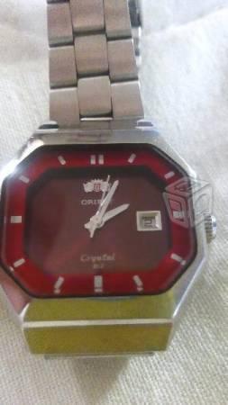 Reloj ORIENT Crystal rojo nuevo