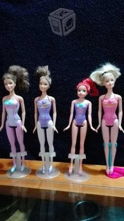 4 barbies bailarinas mattel