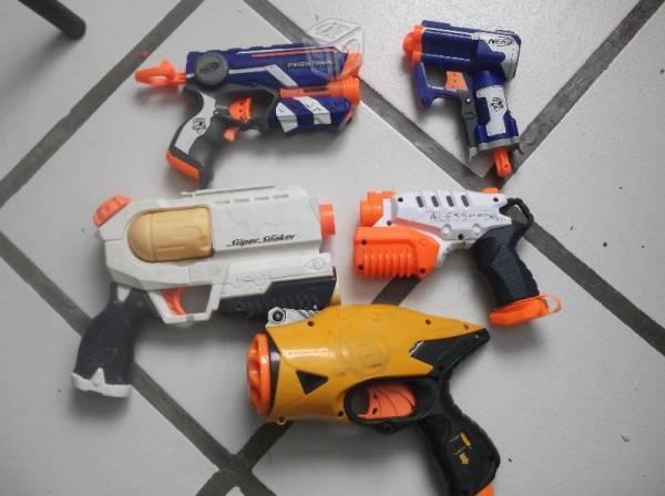 Lote de pistolas de nerf 2