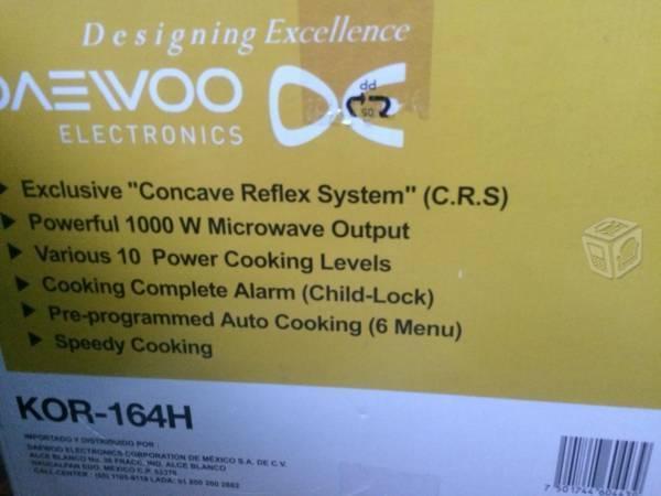 Microondas marca Daewoo - nuevo