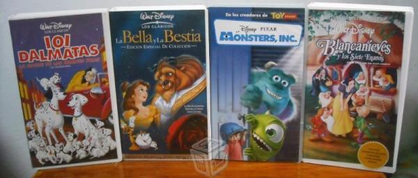 Paquete infantil clásicas de Disney en VHS