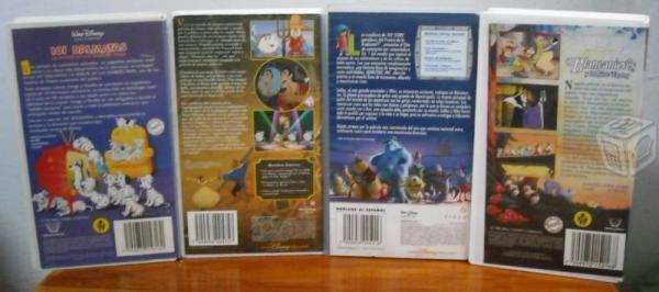 Paquete infantil clásicas de Disney en VHS