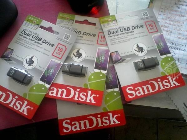 Sandisk Dual 16 gb USB empaque nuevo