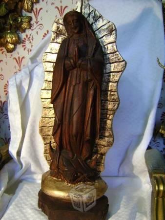 Virgen de Guadalupe talla en madera