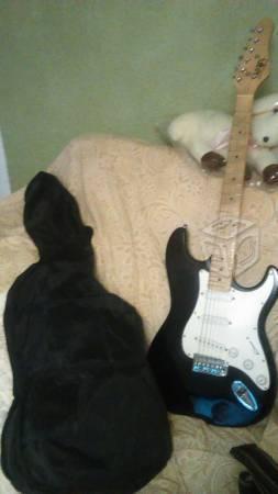 Guitarra eléctrica negra
