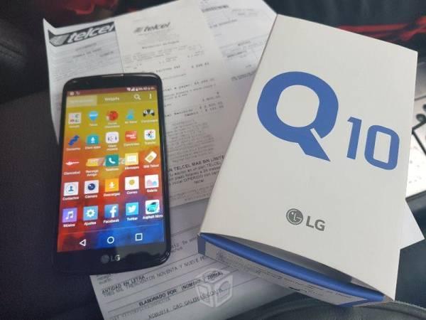 LG Q10 AZUL CAJA FACTURA LIBRE DE COMPAÑIA ag V/C