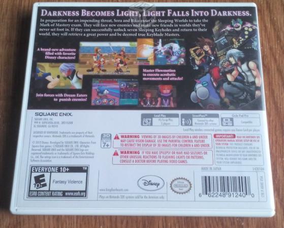 Videojuego Kingdom Hearts 3d Dream Drop Distance