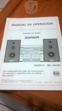 Equipo de Sonido ZONDA MK-444 RD