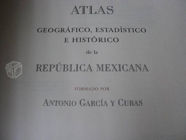 Atlas de mexico de antonio garcia cubas 1858